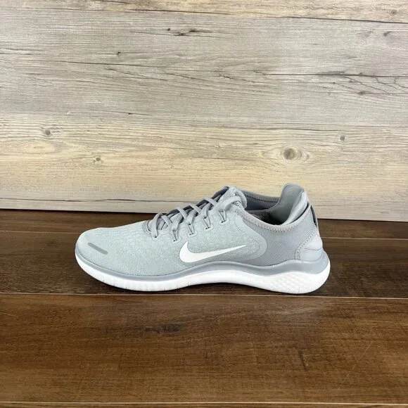 Nike Free RN 2018 Wolf Grey Mens Size Volt White 942836 003